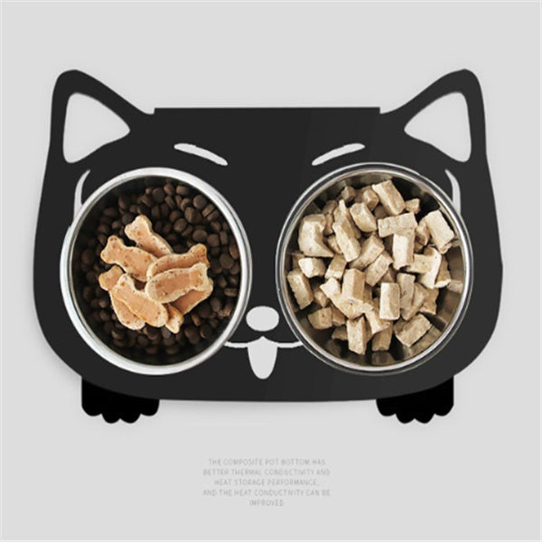 Anti-Falling Tilted Pet Feeding & Water Bowl