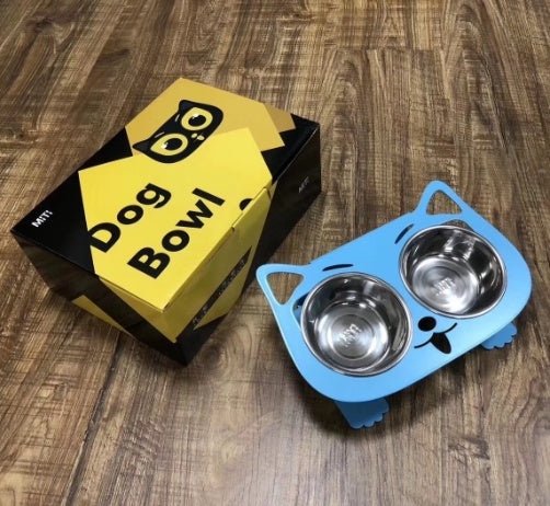 Anti-Falling Tilted Pet Feeding & Water Bowl