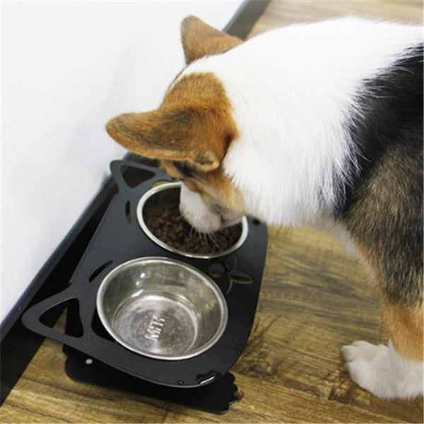 Anti-Falling Tilted Pet Feeding & Water Bowl