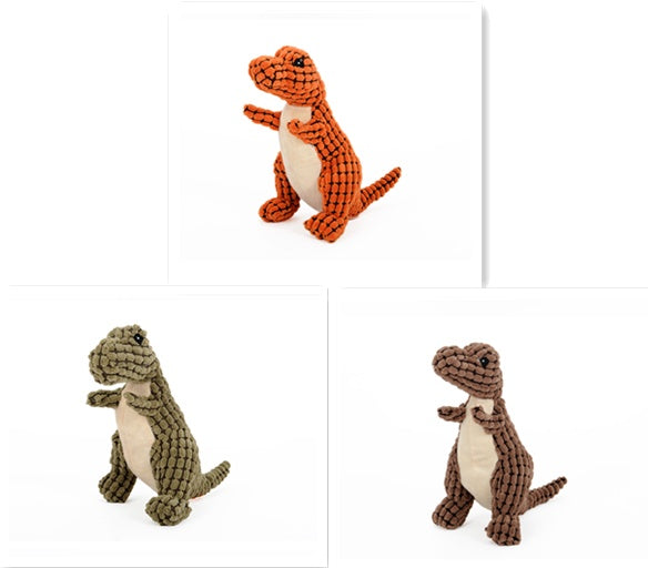 Dinosaur Plush Chew Toy for Pets