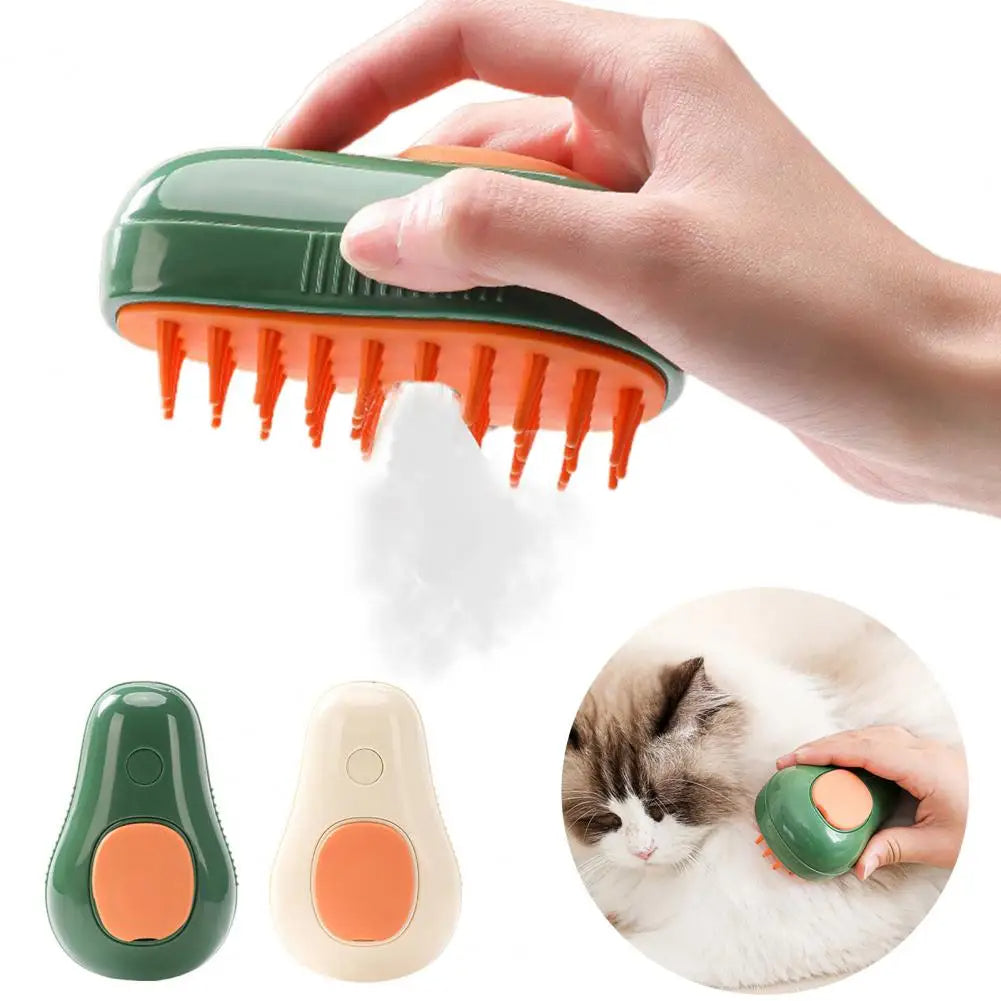 Electric Steam Grooming Brush – Avocado Design