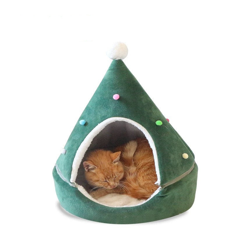 Christmas Tree Pet Bed