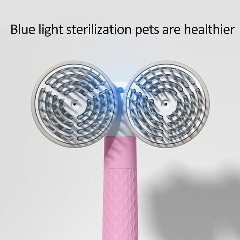 Double-Head Negative Ion Self-Cleaning Pet Brush
