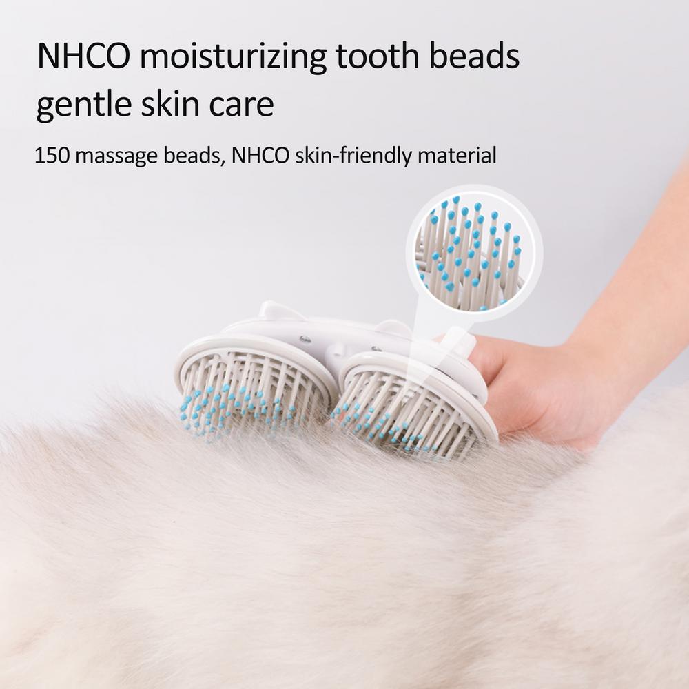 Double-Head Negative Ion Self-Cleaning Pet Brush