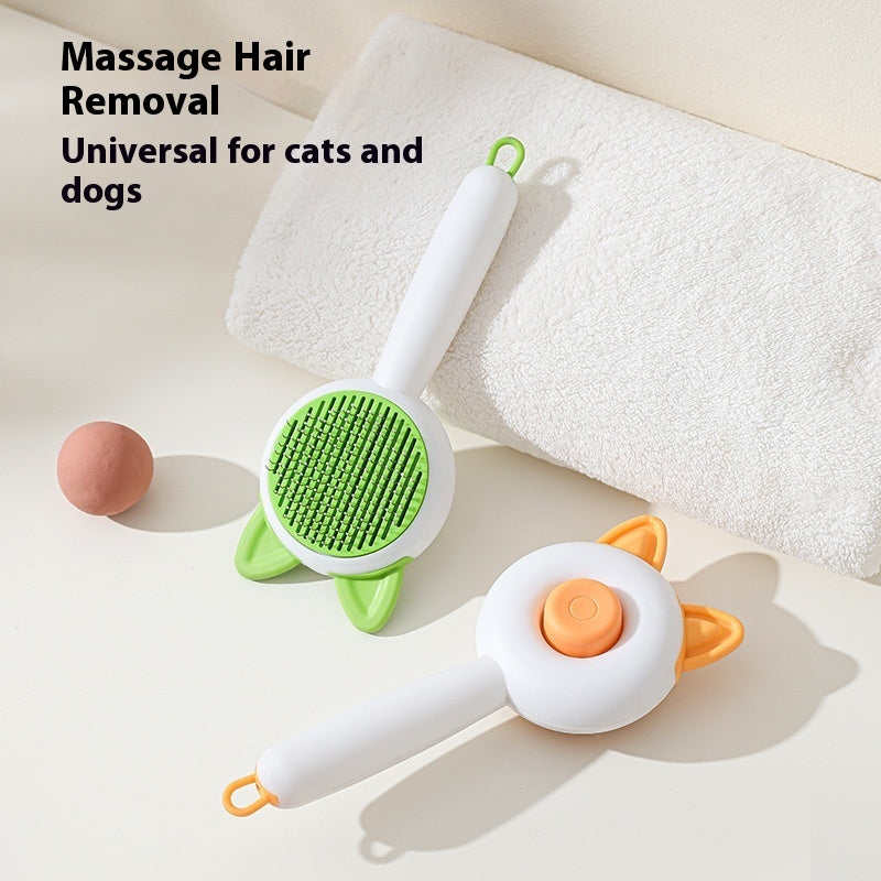 Self-Cleaning Pet Hair Removal Massage Comb