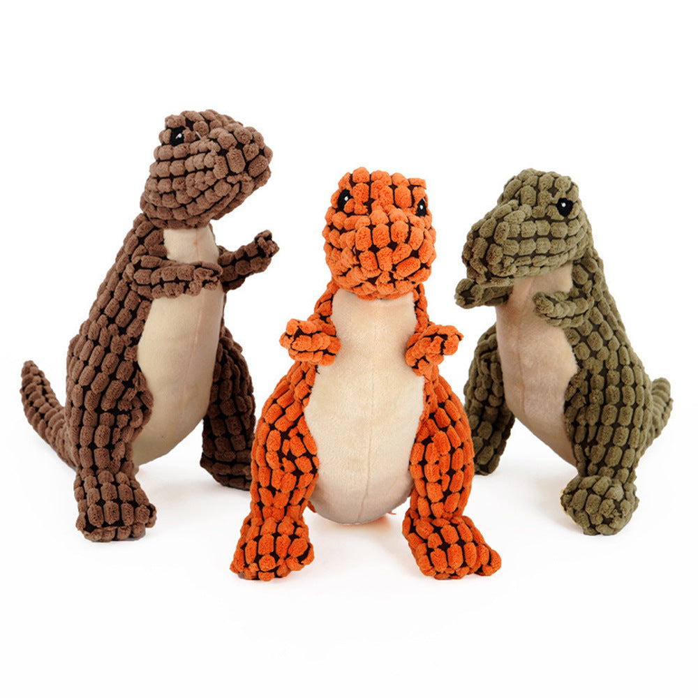 Dinosaur Plush Chew Toy for Pets