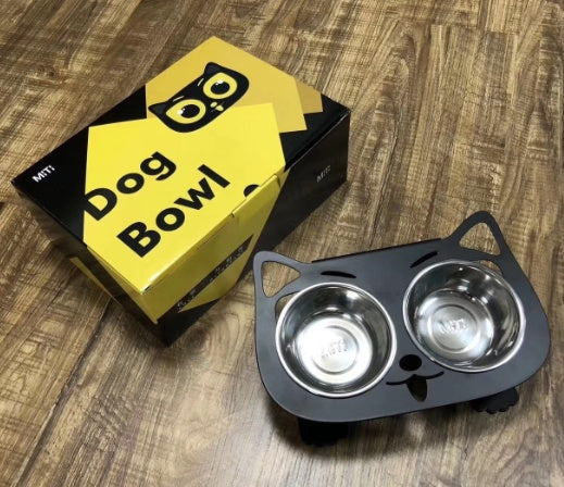 Anti-Falling Tilted Pet Feeding & Water Bowl