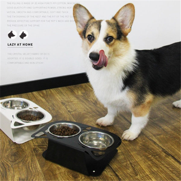 Anti-Falling Tilted Pet Feeding & Water Bowl