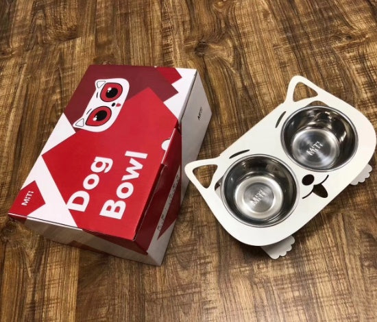 Anti-Falling Tilted Pet Feeding & Water Bowl