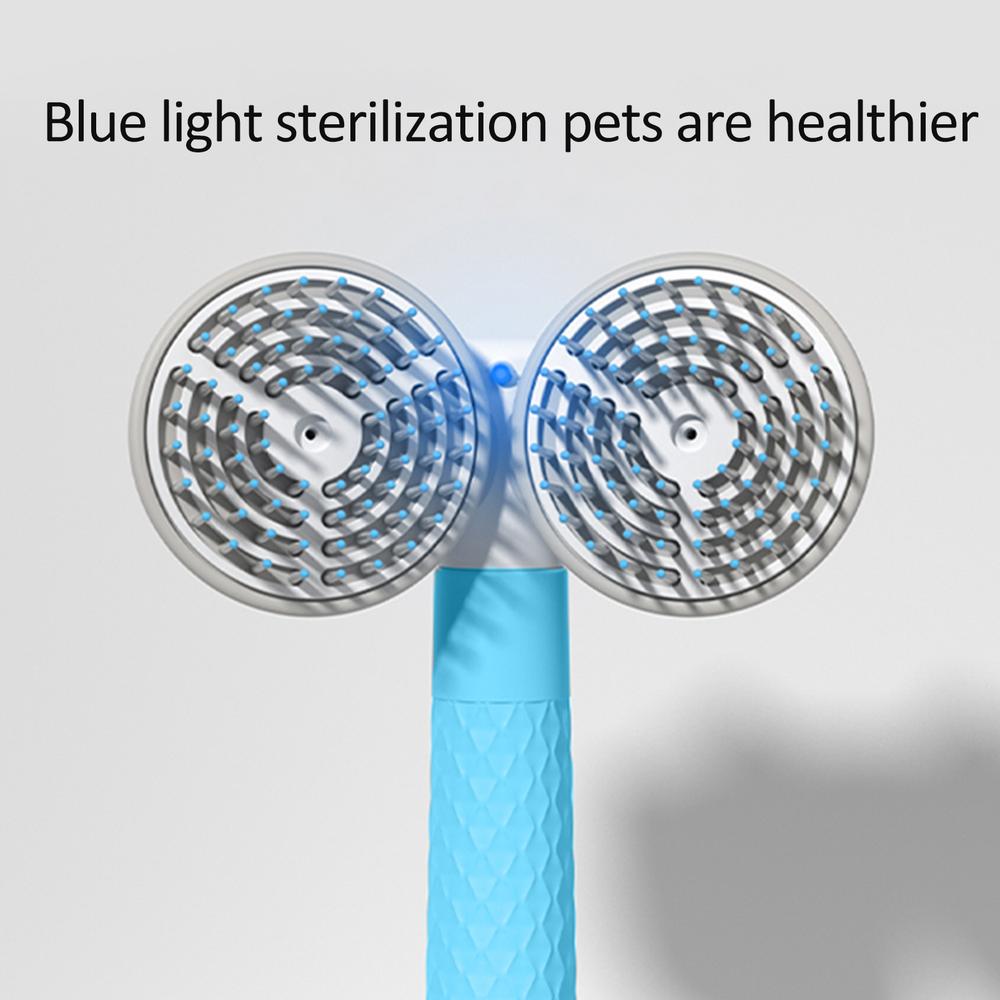 Double-Head Negative Ion Self-Cleaning Pet Brush