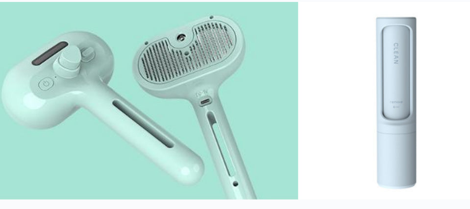 Self-Cleaning Mist-Enhanced Pet Grooming Comb
