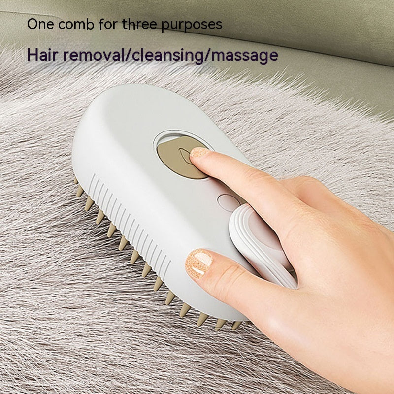 3-in-1 Electric Steam Grooming Brush