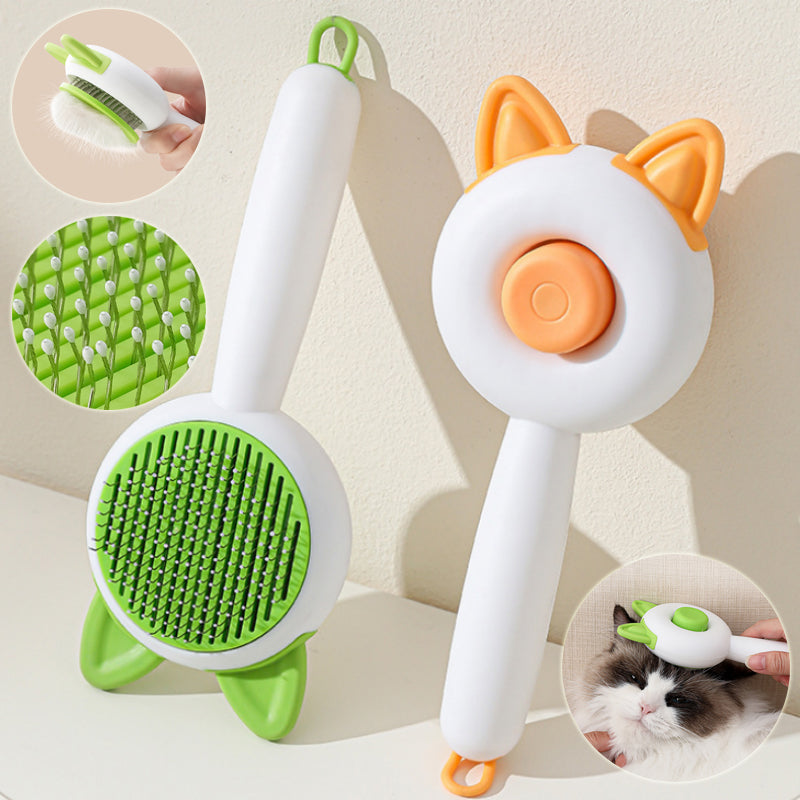 Self-Cleaning Pet Hair Removal Massage Comb