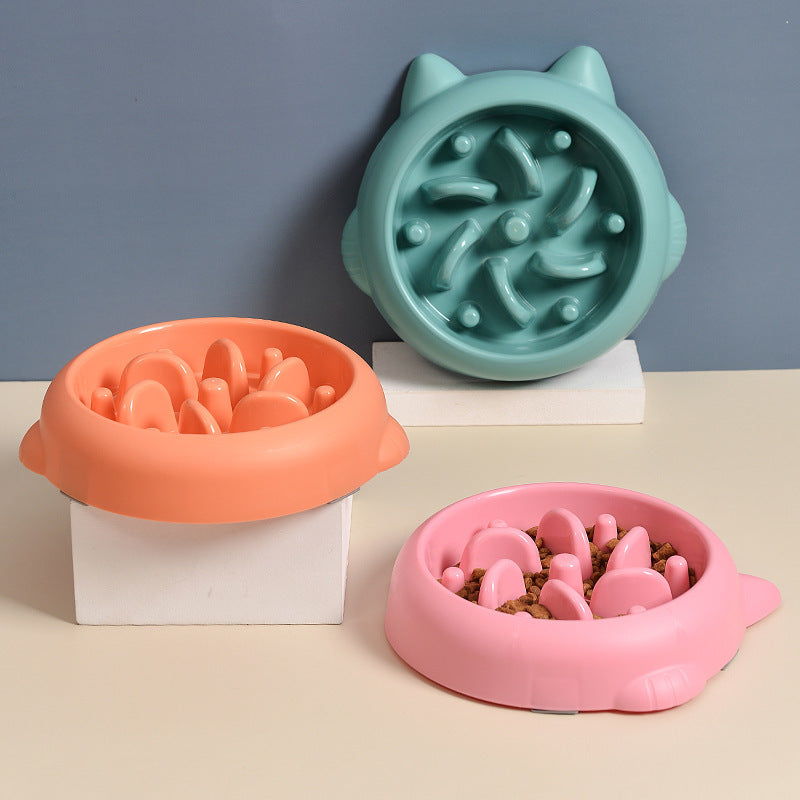 Pet Slow Feeder Bowl – Anti-Choking & Anti-Gulping Design