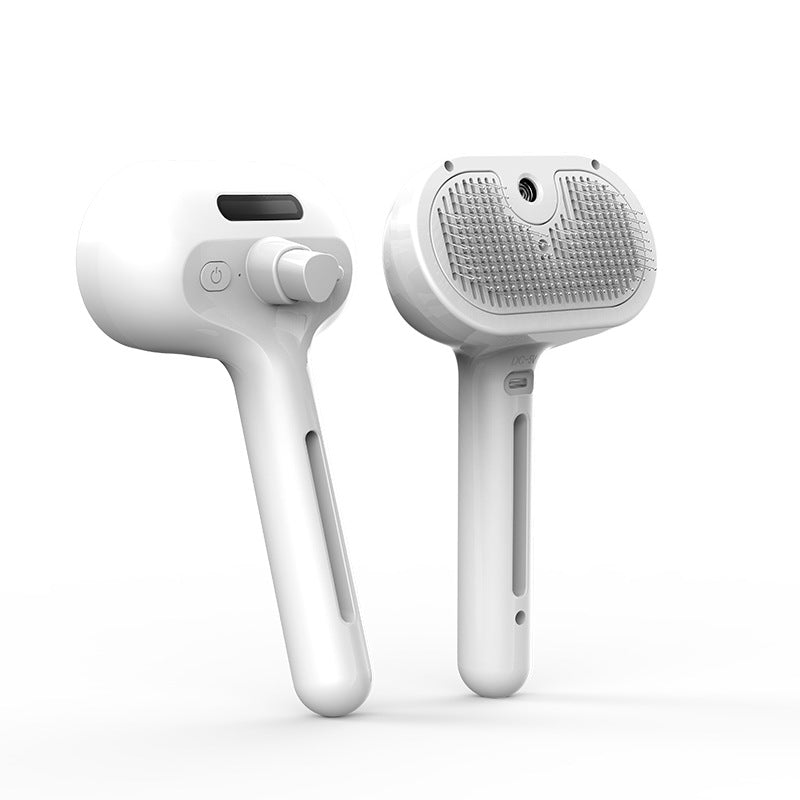 Self-Cleaning Mist-Enhanced Pet Grooming Comb