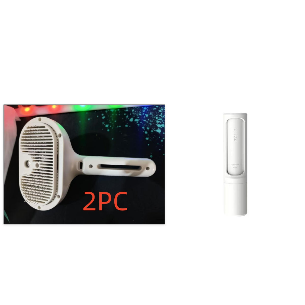 Self-Cleaning Mist-Enhanced Pet Grooming Comb