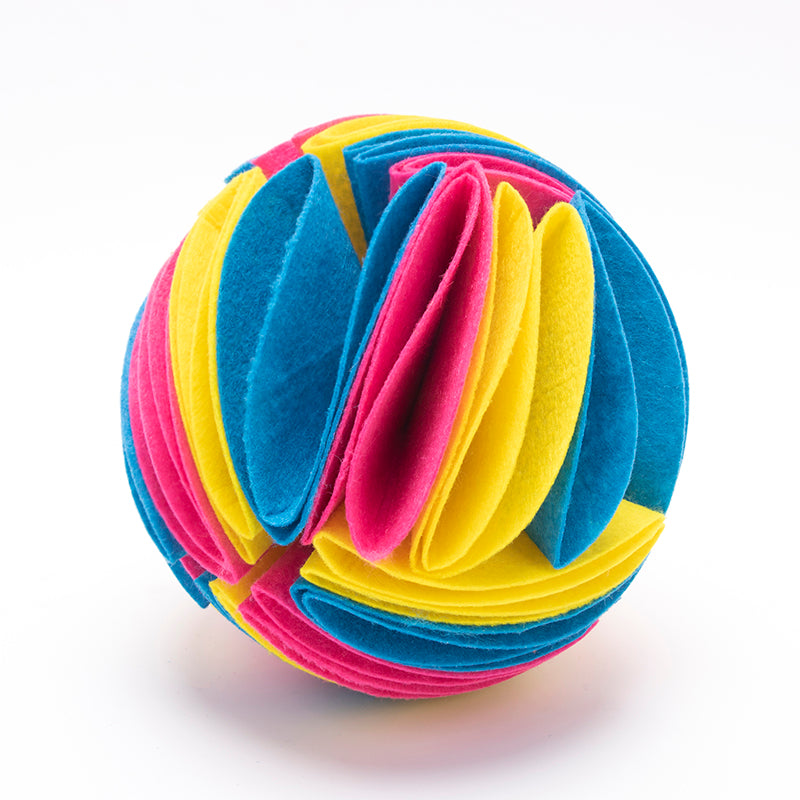 Foldable Dog Snuffle Ball – Interactive Feeding & IQ Training Toy