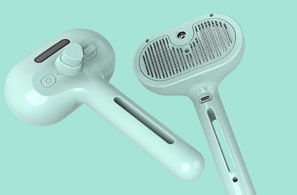 Self-Cleaning Mist-Enhanced Pet Grooming Comb